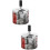 2Pcs Compact Metal Ashtray Silver Decorative for Desktop 8