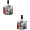2Pcs Compact Metal Ashtray Silver Decorative for Desktop 7