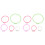 10Pcs Durable Plastic Cross Stitch Hoops for Handcraft Assorted Colors 2