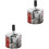 2Pcs Compact Metal Ashtray Silver Decorative for Desktop 4
