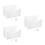 3Pcs Acrylic Mail Holder for Wall White Clear Letter Storage Organizer 7
