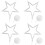 4Pcs 10 LED Christmas Lights With Suction Cup For Window Decor 11