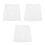3Pcs White Lace Underskirts Half Slip Skirts Soft Polyester for Women 9