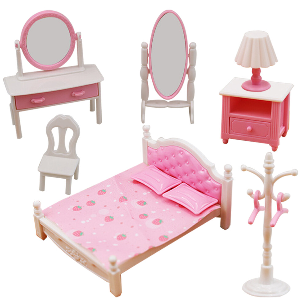 Photos - Other Toys 4Sets Assorted Color Miniature Model Plastic Mini House Decoration Set