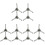 12 Pcs Rotating Microwave Oven Turntable Rollers Brackets For Home 2
