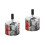 2Pcs Compact Metal Ashtray Silver Decorative for Desktop 5