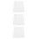 3Pcs White Lace Underskirts Half Slip Skirts Soft Polyester for Women 5