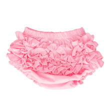 2Pcs Soft Cotton Pink Baby Girl Diaper Cover Lace