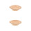 2Pcs Handwoven Beige Rattan Bread Baskets Kitchen Use Heat Safe 6
