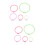 10Pcs Durable Plastic Cross Stitch Hoops for Handcraft Assorted Colors 7