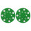 4Pcs Lightweight Green Plastic Hockey Pucks for Training Use 2