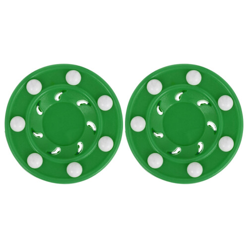 4Pcs Lightweight Green Plastic Hockey Pucks for Training Use 1