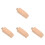 4Pcs Small Beech Wood Sanding Blocks with Sandpaper Clamp 4