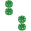 4Pcs Lightweight Green Plastic Hockey Pucks for Training Use 8