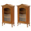 2Pièces Mini Meuble Bois Marron Accessoire Décor Maison 4