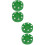 4Pcs Lightweight Green Plastic Hockey Pucks for Training Use 9