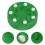4Pcs Lightweight Green Plastic Hockey Pucks for Training Use 11