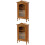 2Pièces Mini Meuble Bois Marron Accessoire Décor Maison 7