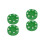 4Pcs Lightweight Green Plastic Hockey Pucks for Training Use 6