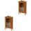 2Pièces Mini Meuble Bois Marron Accessoire Décor Maison 5