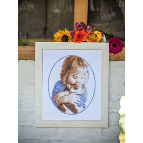 Vervaco Counted Point Kit, White, Approx. 21 x 26 cm 2