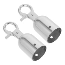 10Pcs Silver Zinc Alloy Handrail Rope Caps for Home Barrier Hooks