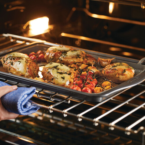 Rachael Ray 48570 Tools and Gadgets Silicone Nonstick Roasting and Baking Mat, Gray 1