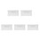 5Sets White Acrylic Dart Rack Wall Mount Organizer for Room 9