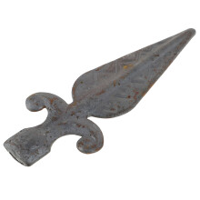 3Pcs Outdoor Black Iron Spire Post Fence Topper Finials