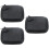 3Pcs Mobile Disk Bag Black Hard Disk Pouch Durable Storage Organizer 7