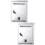 2Pcs Small Stainless Mailbox Silver Waterproof Creative Complaint Box 7