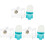 3Sets Durable Plastic Chicken Feeding Box Automatic Water Feeder 4