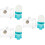 3Sets Durable Plastic Chicken Feeding Box Automatic Water Feeder 9