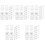 100Pcs White Acrylic Badge Clips Name Tag Holders for Work Id 5