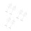 6Pcs White Plastic Body Mannequin with Movable Joints for Home Display 7