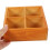 2Pcs Chocolate Wood Planter Tray Multi-Grid Organizer for Home Use 3
