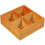 2Pcs Chocolate Wood Planter Tray Multi-Grid Organizer for Home Use 1