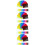 80Pcs Multi Colored Plastic Light Diffuser Sheets with Protective Film 8