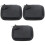 3Pcs Mobile Disk Bag Black Hard Disk Pouch Durable Storage Organizer 3