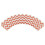 Wrapables Cupcake Wrappers, Standard, Chevron, Orange, Set of 60 4