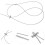 2Pcs Heavy Duty Silver Metal Wire Kit for Curtain Hanging System 11