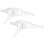 6Pcs Plastic Christmas Tree Support Rack Sturdy White Xmas Tree Base 2