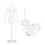 6Pcs White Plastic Body Mannequin with Movable Joints for Home Display 3