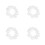 400Pcs White Plastic Electric Plug Covers for Home Safety Protection 4