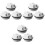 9Pièces Bouchons De Remplacement Plastique Argent Durable 5
