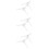 6Pcs Plastic Christmas Tree Support Rack Sturdy White Xmas Tree Base 8