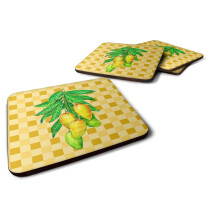 Caroline's Treasures BB7232FC Mangos on Branch on Basketweave Decorative Coasters, Fabric, Multicolor