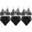 3Sets Zwarte Lingerie Set Met Kant Dames 4