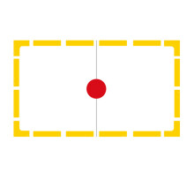 30Pcs Tennis Ground Line Stickers Bright Assorted Colors Easy to Apply