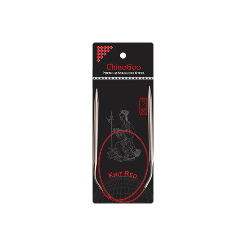 ChiaoGoo Knit RED Circular Needle 60cm 3.50mm - 1pc